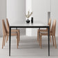 Designer Style 1/2/4/5 Pieces Dining Set Sintered Stone Dining Table with Leather Chairs Clearhalo 'Dining Room Sets' 'Dining Tables & Seating' 'dining_room_set' 'furn' 'furn_dining_room_set' 'Furniture' 'furniture_dining_room_set' 'Kitchen & Dining Furniture' 4889725