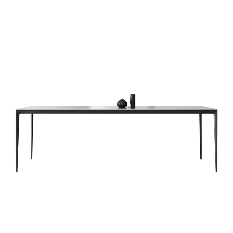 Designer Style 1/2/4/5 Pieces Dining Set Sintered Stone Dining Table with Leather Chairs Clearhalo 'Dining Room Sets' 'Dining Tables & Seating' 'dining_room_set' 'furn' 'furn_dining_room_set' 'Furniture' 'furniture_dining_room_set' 'Kitchen & Dining Furniture' 4889727