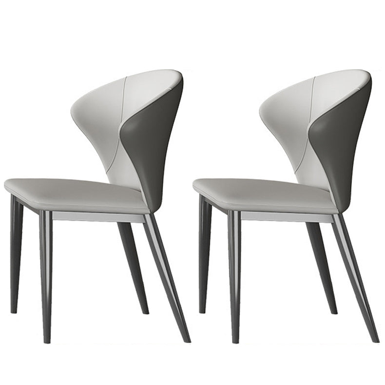 1/2/4/5/6/7/8 Pieces Dining Chair Set Sintered Stone Dining Room Set with Pedestal Base 2 Grey Chairs Clearhalo 'Dining Room Sets' 'Dining Tables & Seating' 'dining_room_set' 'furn' 'furn_dining_room_set' 'Furniture' 'furniture_dining_room_set' 'Kitchen & Dining Furniture' 4889763