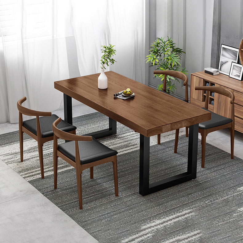 Modern 1/2/5 Pieces Dining Set Solid Wood Dining Table Set for Dining Areas Clearhalo 'Dining Room Sets' 'Dining Tables & Seating' 'dining_room_set' 'furn' 'furn_dining_room_set' 'Furniture' 'furniture_dining_room_set' 'Kitchen & Dining Furniture' 4889796