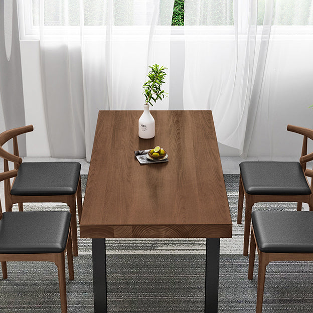 Modern 1/2/5 Pieces Dining Set Solid Wood Dining Table Set for Dining Areas Clearhalo 'Dining Room Sets' 'Dining Tables & Seating' 'dining_room_set' 'furn' 'furn_dining_room_set' 'Furniture' 'furniture_dining_room_set' 'Kitchen & Dining Furniture' 4889798