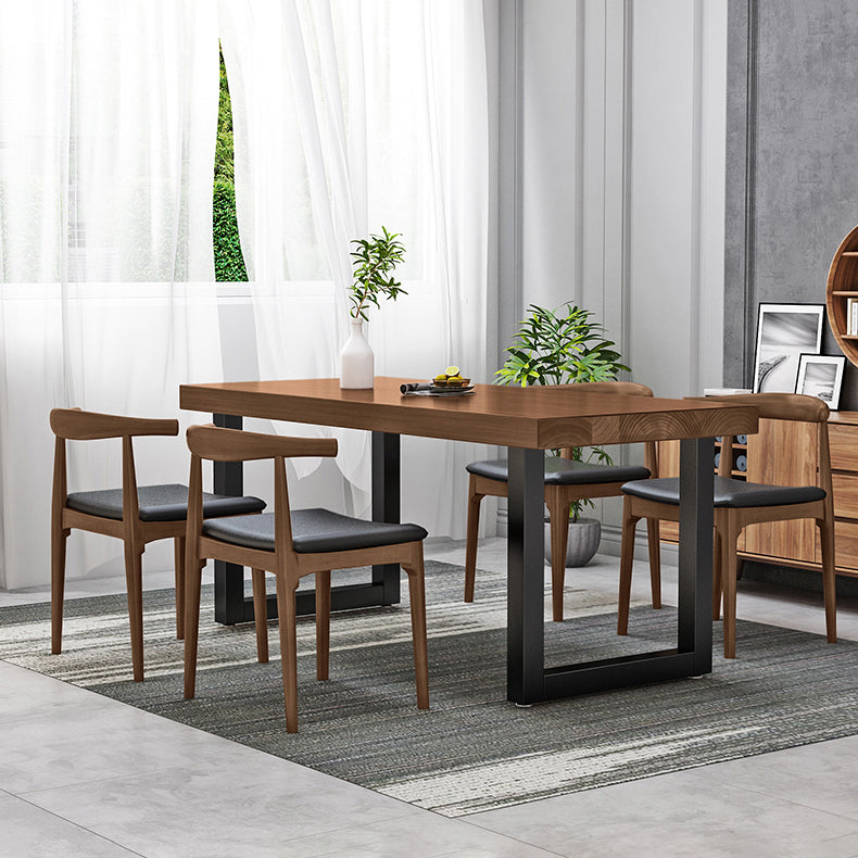 Modern 1/2/5 Pieces Dining Set Solid Wood Dining Table Set for Dining Areas Clearhalo 'Dining Room Sets' 'Dining Tables & Seating' 'dining_room_set' 'furn' 'furn_dining_room_set' 'Furniture' 'furniture_dining_room_set' 'Kitchen & Dining Furniture' 4889800