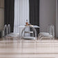 Designer Style 1/4/7 Pieces Dinette Set Acrylic Dining Table and Chairs Clearhalo 'Dining Room Sets' 'Dining Tables & Seating' 'dining_room_set' 'furn' 'furn_dining_room_set' 'Furniture' 'furniture_dining_room_set' 'Kitchen & Dining Furniture' 4889813