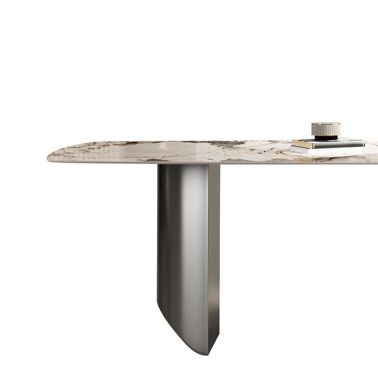 Designer Style 1/3/4/5/6 Pieces Dinette Set Sintered Stone Dining Table and Chairs Clearhalo 'Dining Room Sets' 'Dining Tables & Seating' 'dining_room_set' 'furn' 'furn_dining_room_set' 'Furniture' 'furniture_dining_room_set' 'Kitchen & Dining Furniture' 4889854