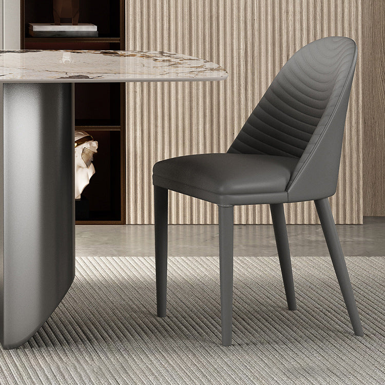 Designer Style 1/3/4/5/6 Pieces Dinette Set Sintered Stone Dining Table and Chairs Clearhalo 'Dining Room Sets' 'Dining Tables & Seating' 'dining_room_set' 'furn' 'furn_dining_room_set' 'Furniture' 'furniture_dining_room_set' 'Kitchen & Dining Furniture' 4889857