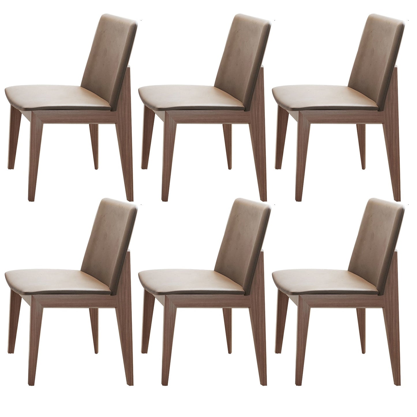 Modern 1/3/5/6/7 Pieces Dining Set Solid Wood Dining Table Set for Dining Areas 6 Grey Chairs Clearhalo 'Dining Room Sets' 'Dining Tables & Seating' 'dining_room_set' 'furn' 'furn_dining_room_set' 'Furniture' 'furniture_dining_room_set' 'Kitchen & Dining Furniture' 4889884