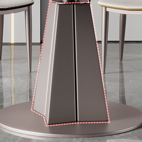 Glam 1/5/7 Pieces Dining Set Rectangular Sintered Stone Dining Table Set Clearhalo 'Dining Room Sets' 'Dining Tables & Seating' 'dining_room_set' 'furn' 'furn_dining_room_set' 'Furniture' 'furniture_dining_room_set' 'Kitchen & Dining Furniture' 4889939