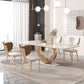 1/4/5/7/9 Pieces Dining Chairs Set Sintered Stone Dining Table Set Rectangle Table Clearhalo 'Dining Room Sets' 'Dining Tables & Seating' 'dining_room_set' 'furn' 'furn_dining_room_set' 'Furniture' 'furniture_dining_room_set' 'Kitchen & Dining Furniture' 4889965