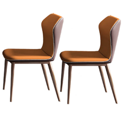 Glam 1/2/5/7 Pieces Dining Table Set with Grey Sintered Stone Top Rectangle Dinette Set 2 Orange Chairs Clearhalo 'Dining Room Sets' 'Dining Tables & Seating' 'dining_room_set' 'furn' 'furn_dining_room_set' 'Furniture' 'furniture_dining_room_set' 'Kitchen & Dining Furniture' 4889996