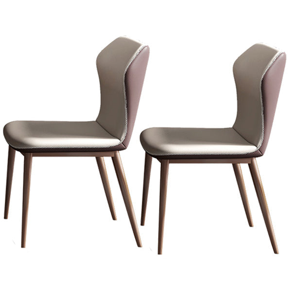 Glam 1/2/5/7 Pieces Dining Table Set with Grey Sintered Stone Top Rectangle Dinette Set 2 White Chairs Clearhalo 'Dining Room Sets' 'Dining Tables & Seating' 'dining_room_set' 'furn' 'furn_dining_room_set' 'Furniture' 'furniture_dining_room_set' 'Kitchen & Dining Furniture' 4889998