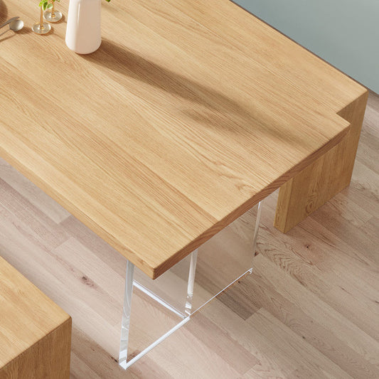 Modern 1/2/3/4/5 Pieces Dining Bench Set Solid Wood Dining Room Furniture Clearhalo 'Dining Room Sets' 'Dining Tables & Seating' 'dining_room_set' 'furn' 'furn_dining_room_set' 'Furniture' 'furniture_dining_room_set' 'Kitchen & Dining Furniture' 4890020