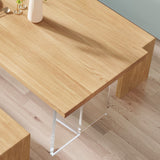 Modern 1/2/3/4/5 Pieces Dining Bench Set Solid Wood Dining Room Furniture Clearhalo 'Dining Room Sets' 'Dining Tables & Seating' 'dining_room_set' 'furn' 'furn_dining_room_set' 'Furniture' 'furniture_dining_room_set' 'Kitchen & Dining Furniture' 4890020