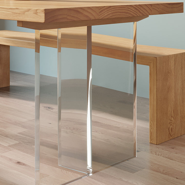 Modern 1/2/3/4/5 Pieces Dining Bench Set Solid Wood Dining Room Furniture Clearhalo 'Dining Room Sets' 'Dining Tables & Seating' 'dining_room_set' 'furn' 'furn_dining_room_set' 'Furniture' 'furniture_dining_room_set' 'Kitchen & Dining Furniture' 4890021