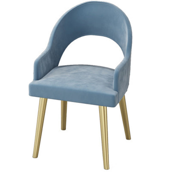 Glam 1/5 Pieces Dining Set Rectangle Stone Dining Table Set for Dining Room 1 Blue Chair Clearhalo 'Dining Room Sets' 'Dining Tables & Seating' 'dining_room_set' 'furn' 'furn_dining_room_set' 'Furniture' 'furniture_dining_room_set' 'Kitchen & Dining Furniture' 4890042