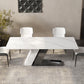 Modern Style 1/3/4/5/7 Pieces Dining Sintered Stone Dining Table Set for Kitchen Clearhalo 'Dining Room Sets' 'Dining Tables & Seating' 'dining_room_set' 'furn' 'furn_dining_room_set' 'Furniture' 'furniture_dining_room_set' 'Kitchen & Dining Furniture' 4890064