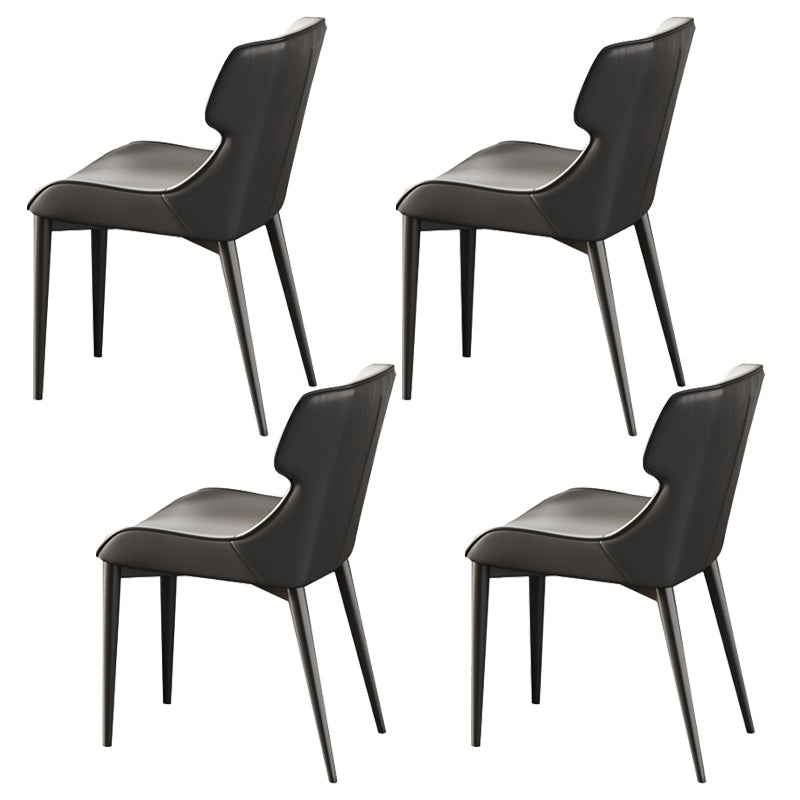 Modern Style 1/3/4/5/7 Pieces Dining Sintered Stone Dining Table Set for Kitchen 4 Grey Chairs Clearhalo 'Dining Room Sets' 'Dining Tables & Seating' 'dining_room_set' 'furn' 'furn_dining_room_set' 'Furniture' 'furniture_dining_room_set' 'Kitchen & Dining Furniture' 4890066