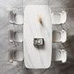 Modern Style 1/3/4/5/7 Pieces Dining Sintered Stone Dining Table Set for Kitchen Clearhalo 'Dining Room Sets' 'Dining Tables & Seating' 'dining_room_set' 'furn' 'furn_dining_room_set' 'Furniture' 'furniture_dining_room_set' 'Kitchen & Dining Furniture' 4890075