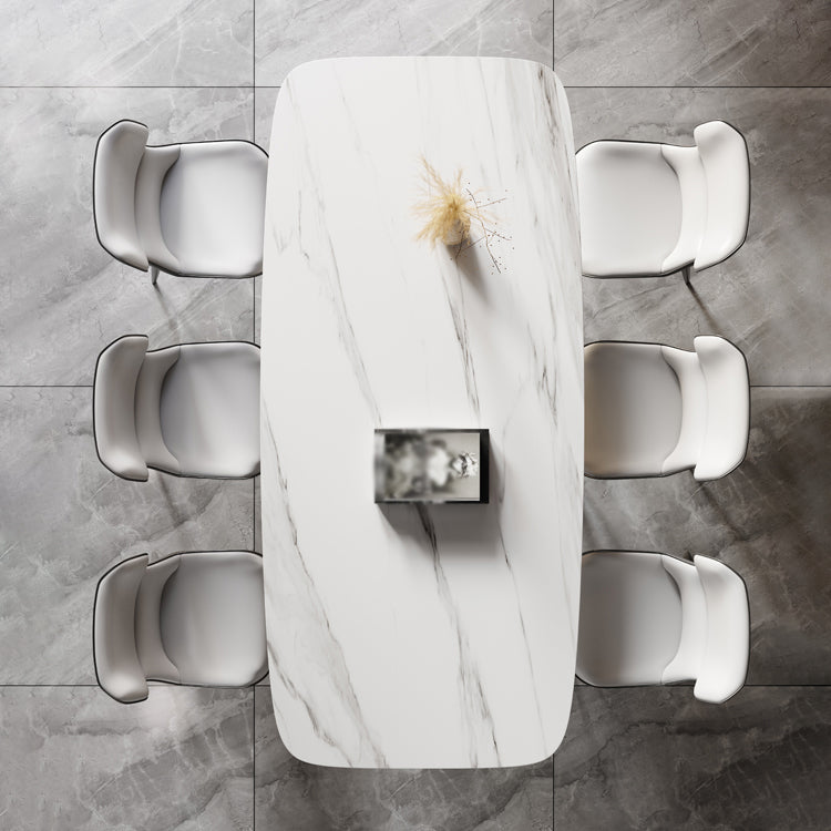 Modern Style 1/3/4/5/7 Pieces Dining Sintered Stone Dining Table Set for Kitchen Clearhalo 'Dining Room Sets' 'Dining Tables & Seating' 'dining_room_set' 'furn' 'furn_dining_room_set' 'Furniture' 'furniture_dining_room_set' 'Kitchen & Dining Furniture' 4890075