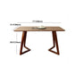 Rectangle Double Pedestal Modern Dining Table Pine Solid Wood Fixed Table Clearhalo 'Dining Tables & Seating' 'Dining Tables' 'dining_table' 'furn' 'furn_dining_table' 'Furniture' 'furniture_dining_table' 'Kitchen & Dining Furniture' 'kitchen' 'kitchen_dining_table' 4890123