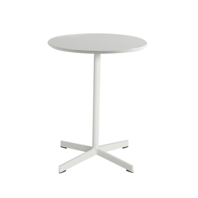 Industrial Style Dining Site Table Metal 4 Legs Dining Room Collection Round White Clearhalo 'Dining Tables & Seating' 'Dining Tables' 'dining_table' 'Furniture' 'furniture_dining_table' 'Kitchen & Dining Furniture' 'kitchen' 'kitchen_dining_table' 4890183