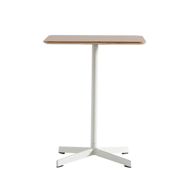 Industrial Style Dining Site Table Metal 4 Legs Dining Room Collection 23.6"L x 23.6"W x 29.1"H Square Natural Clearhalo 'Dining Tables & Seating' 'Dining Tables' 'dining_table' 'Furniture' 'furniture_dining_table' 'Kitchen & Dining Furniture' 'kitchen' 'kitchen_dining_table' 4890184