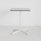 Industrial Style Dining Site Table Metal 4 Legs Dining Room Collection 23.6"L x 23.6"W x 29.1"H Square Gloss White Clearhalo 'Dining Tables & Seating' 'Dining Tables' 'dining_table' 'Furniture' 'furniture_dining_table' 'Kitchen & Dining Furniture' 'kitchen' 'kitchen_dining_table' 4890186