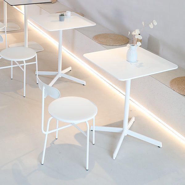 Industrial Style Dining Site Table Metal 4 Legs Dining Room Collection Clearhalo 'Dining Tables & Seating' 'Dining Tables' 'dining_table' 'Furniture' 'furniture_dining_table' 'Kitchen & Dining Furniture' 'kitchen' 'kitchen_dining_table' 4890196
