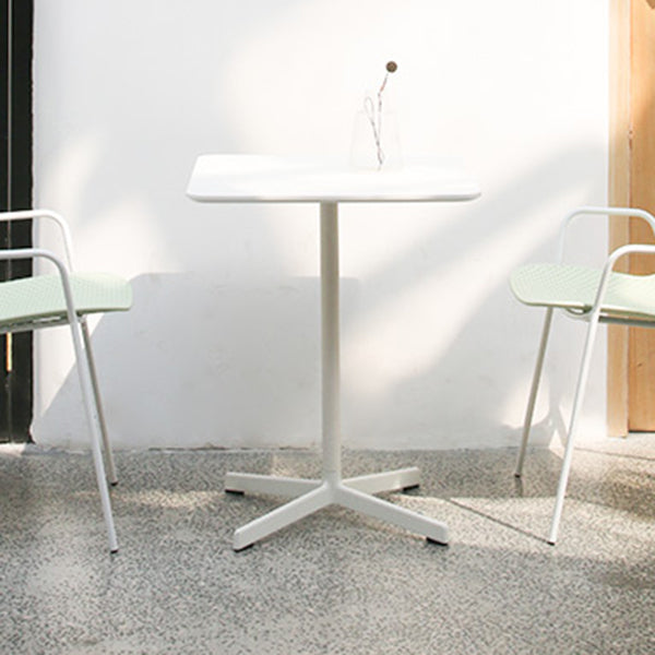 Industrial Style Dining Site Table Metal 4 Legs Dining Room Collection Clearhalo 'Dining Tables & Seating' 'Dining Tables' 'dining_table' 'Furniture' 'furniture_dining_table' 'Kitchen & Dining Furniture' 'kitchen' 'kitchen_dining_table' 4890198