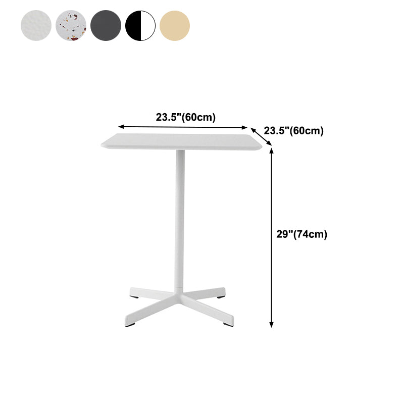 Industrial Style Dining Site Table Metal 4 Legs Dining Room Collection Clearhalo 'Dining Tables & Seating' 'Dining Tables' 'dining_table' 'Furniture' 'furniture_dining_table' 'Kitchen & Dining Furniture' 'kitchen' 'kitchen_dining_table' 4890202