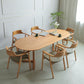 Contemporary Oval Dining Table Solid Wood Dining Table with Sled Base Clearhalo 'Dining Tables & Seating' 'Dining Tables' 'dining_table' 'furn' 'furn_dining_table' 'Furniture' 'furniture_dining_table' 'Kitchen & Dining Furniture' 'kitchen' 'kitchen_dining_table' 4890221