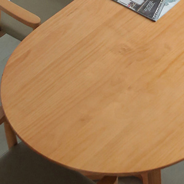 Contemporary Oval Dining Table Solid Wood Dining Table with Sled Base Clearhalo 'Dining Tables & Seating' 'Dining Tables' 'dining_table' 'furn' 'furn_dining_table' 'Furniture' 'furniture_dining_table' 'Kitchen & Dining Furniture' 'kitchen' 'kitchen_dining_table' 4890225