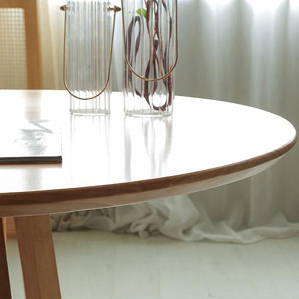 Contemporary Oval Dining Table Solid Wood Dining Table with Sled Base Clearhalo 'Dining Tables & Seating' 'Dining Tables' 'dining_table' 'furn' 'furn_dining_table' 'Furniture' 'furniture_dining_table' 'Kitchen & Dining Furniture' 'kitchen' 'kitchen_dining_table' 4890226