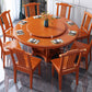Round Solid Wood Dining Table Modern Turntable Furniture with Pedestal Base Clearhalo 'Dining Tables & Seating' 'Dining Tables' 'dining_table' 'furn' 'furn_dining_table' 'Furniture' 'furniture_dining_table' 'Kitchen & Dining Furniture' 'kitchen' 'kitchen_dining_table' 4890266