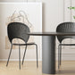Rubberwood Solid Wood Base Table Contemporary Dining Table in White and Black Clearhalo 'Dining Tables & Seating' 'Dining Tables' 'dining_table' 'furn' 'furn_dining_table' 'Furniture' 'furniture_dining_table' 'Kitchen & Dining Furniture' 'kitchen' 'kitchen_dining_table' 4890285