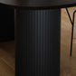 Rubberwood Solid Wood Base Table Contemporary Dining Table in White and Black Clearhalo 'Dining Tables & Seating' 'Dining Tables' 'dining_table' 'furn' 'furn_dining_table' 'Furniture' 'furniture_dining_table' 'Kitchen & Dining Furniture' 'kitchen' 'kitchen_dining_table' 4890287