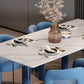 Minimalism Stone Table for Restaurant Rectangle Table with Acrylic Pedestal Clearhalo 'Dining Tables & Seating' 'Dining Tables' 'dining_table' 'furn' 'furn_dining_table' 'Furniture' 'furniture_dining_table' 'Kitchen & Dining Furniture' 'kitchen' 'kitchen_dining_table' 4890325