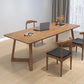Minimalism Solid Wood Table for Restaurant Rectangle Table with Wood Pedestal Clearhalo 'Dining Tables & Seating' 'Dining Tables' 'dining_table' 'furn' 'furn_dining_table' 'Furniture' 'furniture_dining_table' 'Kitchen & Dining Furniture' 'kitchen' 'kitchen_dining_table' 4890343