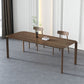 Solid Wood 4 Legs Dining Site Table Modern Rectangle Fixed Dinette Table Dark Wood Without Chairs Clearhalo 'Dining Tables & Seating' 'Dining Tables' 'dining_table' 'furn' 'furn_dining_table' 'Furniture' 'furniture_dining_table' 'Kitchen & Dining Furniture' 'kitchen' 'kitchen_dining_table' 4890354