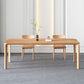 Solid Wood 4 Legs Dining Site Table Modern Rectangle Fixed Dinette Table Clearhalo 'Dining Tables & Seating' 'Dining Tables' 'dining_table' 'furn' 'furn_dining_table' 'Furniture' 'furniture_dining_table' 'Kitchen & Dining Furniture' 'kitchen' 'kitchen_dining_table' 4890362