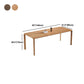 Solid Wood 4 Legs Dining Site Table Modern Rectangle Fixed Dinette Table Clearhalo 'Dining Tables & Seating' 'Dining Tables' 'dining_table' 'furn' 'furn_dining_table' 'Furniture' 'furniture_dining_table' 'Kitchen & Dining Furniture' 'kitchen' 'kitchen_dining_table' 4890365