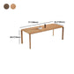 Solid Wood 4 Legs Dining Site Table Modern Rectangle Fixed Dinette Table Clearhalo 'Dining Tables & Seating' 'Dining Tables' 'dining_table' 'furn' 'furn_dining_table' 'Furniture' 'furniture_dining_table' 'Kitchen & Dining Furniture' 'kitchen' 'kitchen_dining_table' 4890367