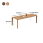 Solid Wood 4 Legs Dining Site Table Modern Rectangle Fixed Dinette Table Clearhalo 'Dining Tables & Seating' 'Dining Tables' 'dining_table' 'furn' 'furn_dining_table' 'Furniture' 'furniture_dining_table' 'Kitchen & Dining Furniture' 'kitchen' 'kitchen_dining_table' 4890371