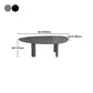 Nordic Simple Solid Wood Table for Restaurant Oval Table with Three Pedestal Clearhalo 'Dining Tables & Seating' 'Dining Tables' 'dining_table' 'furn' 'furn_dining_table' 'Furniture' 'furniture_dining_table' 'Kitchen & Dining Furniture' 'kitchen' 'kitchen_dining_table' 4890438