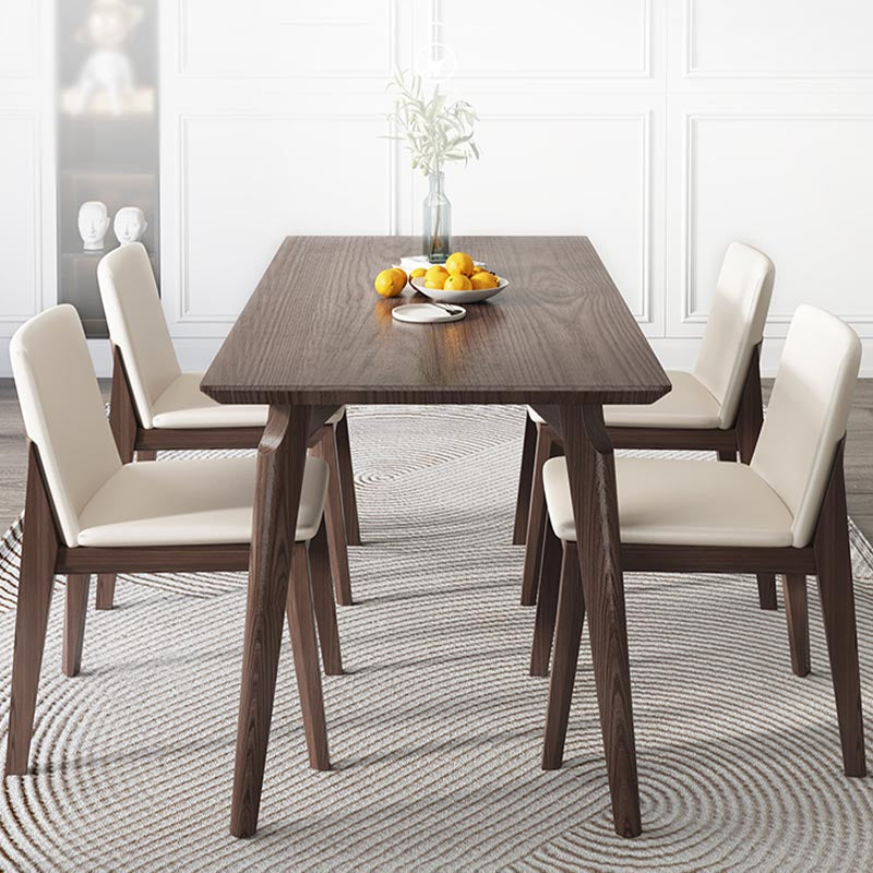 4-foot Solid Wood Table Rectangle Modern Fixed Dinner Room Kitchen Table Clearhalo 'Dining Tables & Seating' 'Dining Tables' 'dining_table' 'furn' 'furn_dining_table' 'Furniture' 'furniture_dining_table' 'Kitchen & Dining Furniture' 'kitchen' 'kitchen_dining_table' 4890449