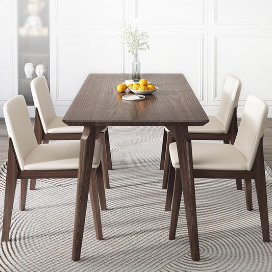 4-foot Solid Wood Table Rectangle Modern Fixed Dinner Room Kitchen Table Clearhalo 'Dining Tables & Seating' 'Dining Tables' 'dining_table' 'furn' 'furn_dining_table' 'Furniture' 'furniture_dining_table' 'Kitchen & Dining Furniture' 'kitchen' 'kitchen_dining_table' 4890449