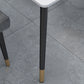 Stone Top Rectangle Dinette Table Traditional Luxury Metal Tripod Base Dining Table Clearhalo 'Dining Tables & Seating' 'Dining Tables' 'dining_table' 'furn' 'furn_dining_table' 'Furniture' 'furniture_dining_table' 'Kitchen & Dining Furniture' 'kitchen' 'kitchen_dining_table' 4890502