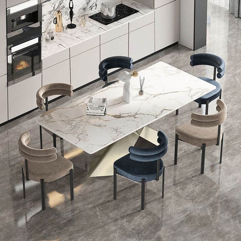 Contemporary Upholstered Side Chairs Open Back Dining Side Chair Clearhalo 'Dining Chairs' 'Dining Tables & Seating' 'dining_chair' 'furn' 'furn_dining_chair' 'Furniture' 'furniture_dining_chair' 'Kitchen & Dining Furniture' 4890540