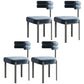 Contemporary Upholstered Side Chairs Open Back Dining Side Chair Blue 4 Piece Set Clearhalo 'Dining Chairs' 'Dining Tables & Seating' 'dining_chair' 'furn' 'furn_dining_chair' 'Furniture' 'furniture_dining_chair' 'Kitchen & Dining Furniture' 4890547