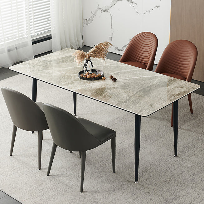 Modern Chairs Dining Armless Chair for Kitchen with Metal Legs Clearhalo 'Dining Chairs' 'Dining Tables & Seating' 'dining_chair' 'furn' 'furn_dining_chair' 'Furniture' 'furniture_dining_chair' 'Kitchen & Dining Furniture' 4890621