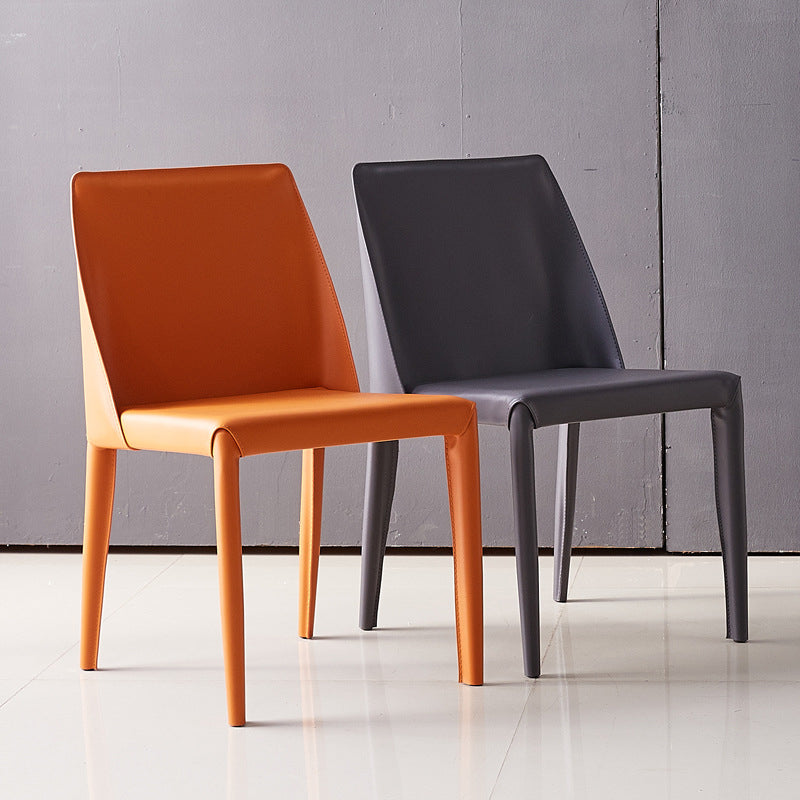 Modern Chair Dining Armless Chairs for Kitchen with Metal Legs Clearhalo 'Dining Chairs' 'Dining Tables & Seating' 'dining_chair' 'furn' 'furn_dining_chair' 'Furniture' 'furniture_dining_chair' 'Kitchen & Dining Furniture' 4890624